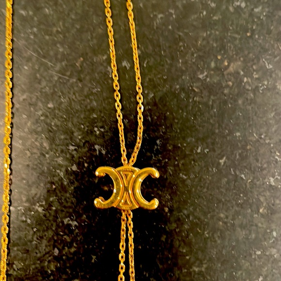 Celine maillon de triomphe Adjustable Gold Chain Necklace - Picture 2 of 3
